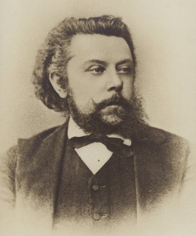 Portrait of Modest Mussorgsky by Russian Photographer